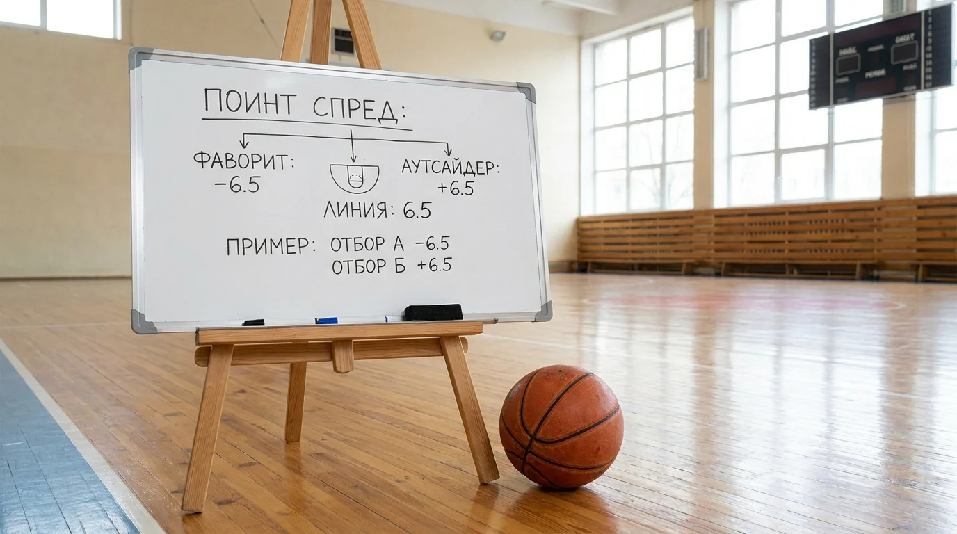 Обяснение на точков спред с числов пример за хендикап в баскетбола
